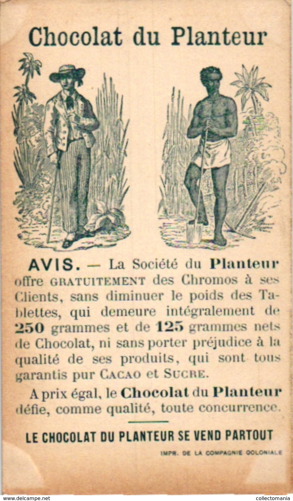 21 Cards C1900 Pub Chocolat du Planteur Recettes Utiles Moyen de... Imp de la Compagnie Coloniale