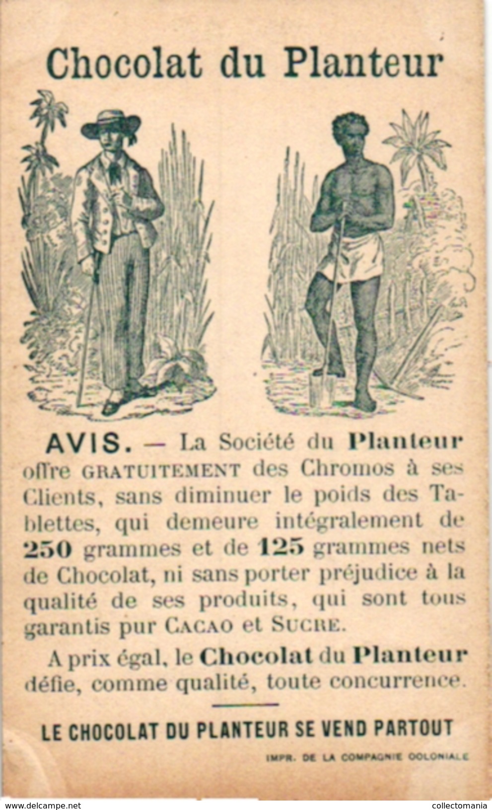 21 Cards C1900 Pub Chocolat du Planteur Recettes Utiles Moyen de... Imp de la Compagnie Coloniale