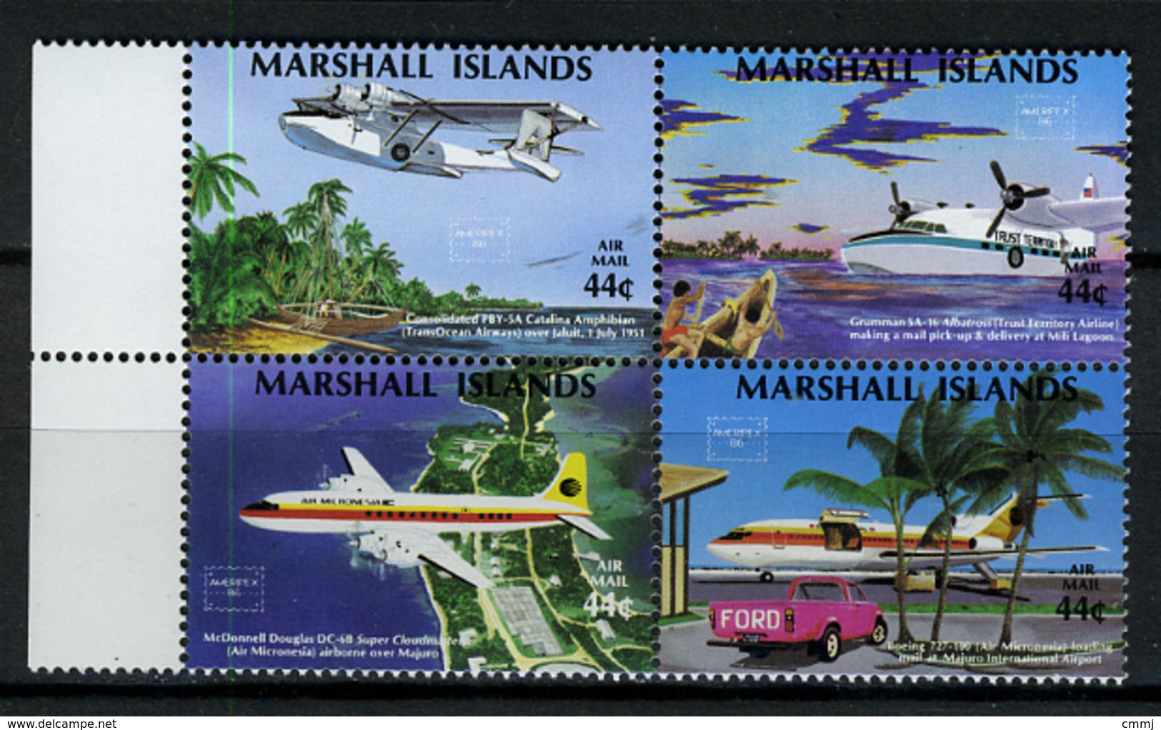 1986 - MARSHALL ISLANDS -  Catg.. Mi. 77/80 -  NH - (I-SRA3207.27) - Marshall