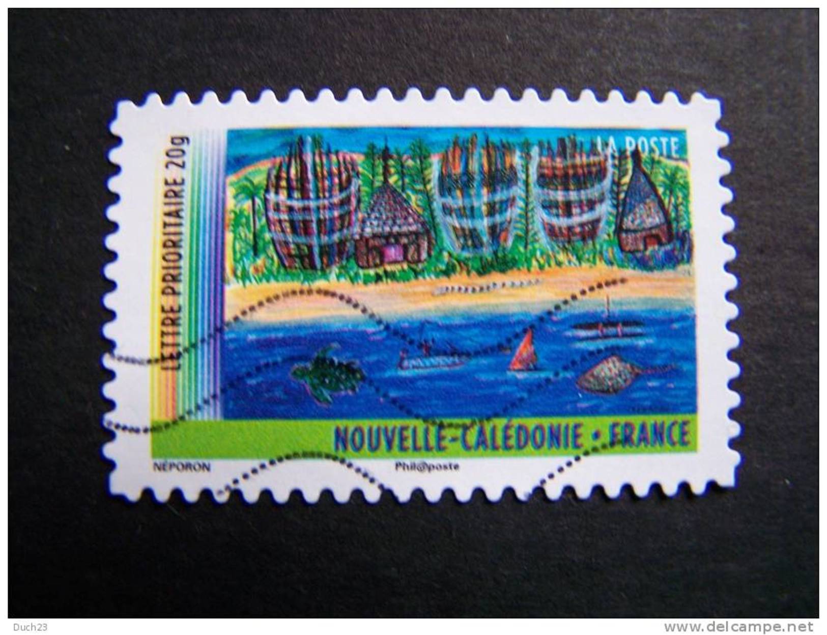 OBLITERE FRANCE ANNEE 2011 N° 638 SERIE DU CARNET OUTRE MER NOUVELLE CALEDONIE AUTOCOLLANT ADHESIF - Oblitérés