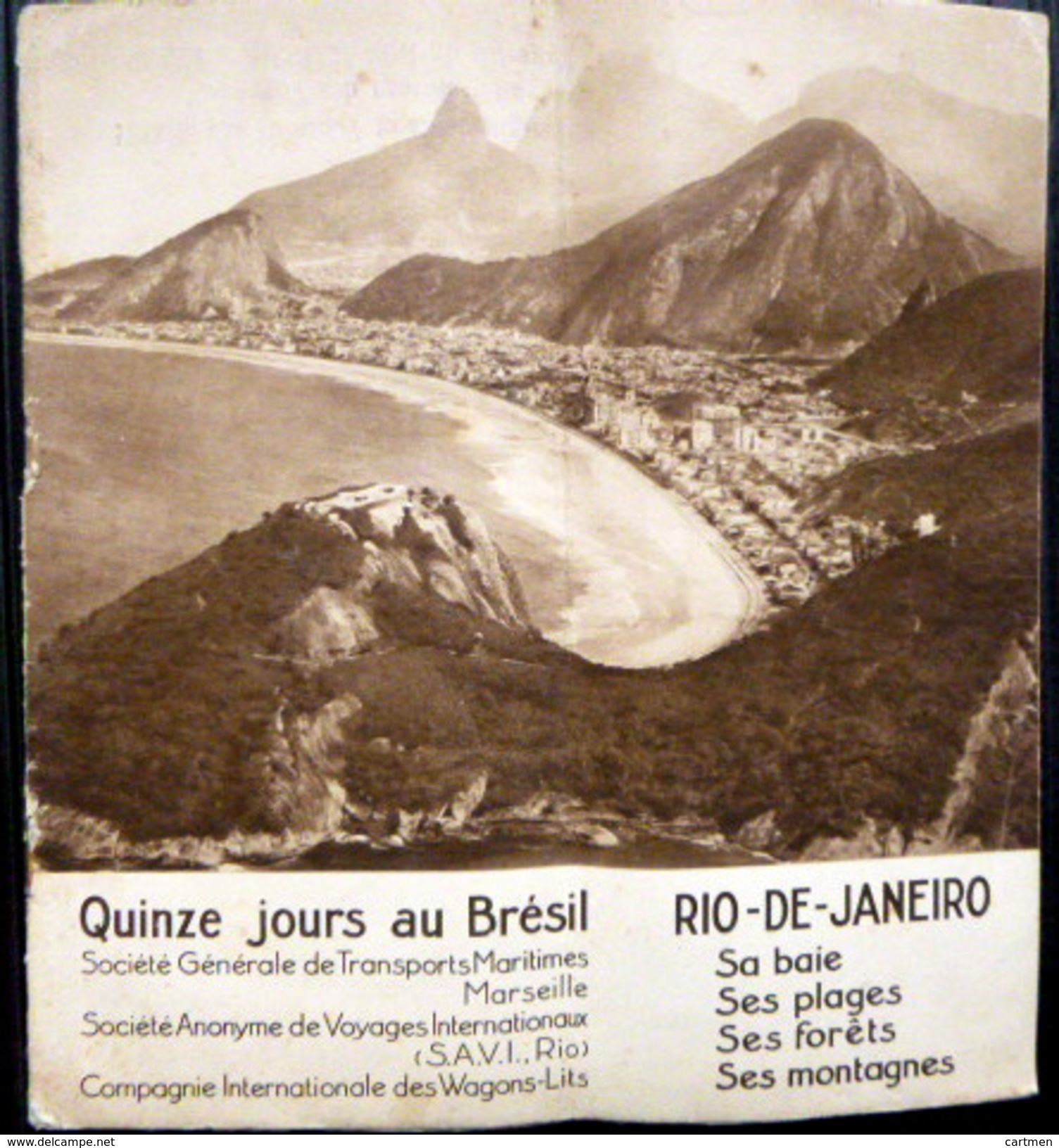 BRESIL BRASIL GUIDE DE VOYAGE QUINZE JOURS AU BRESIL ET RIO DE JANEIRO NOMBREUSES PHOTOS - Dépliants Touristiques