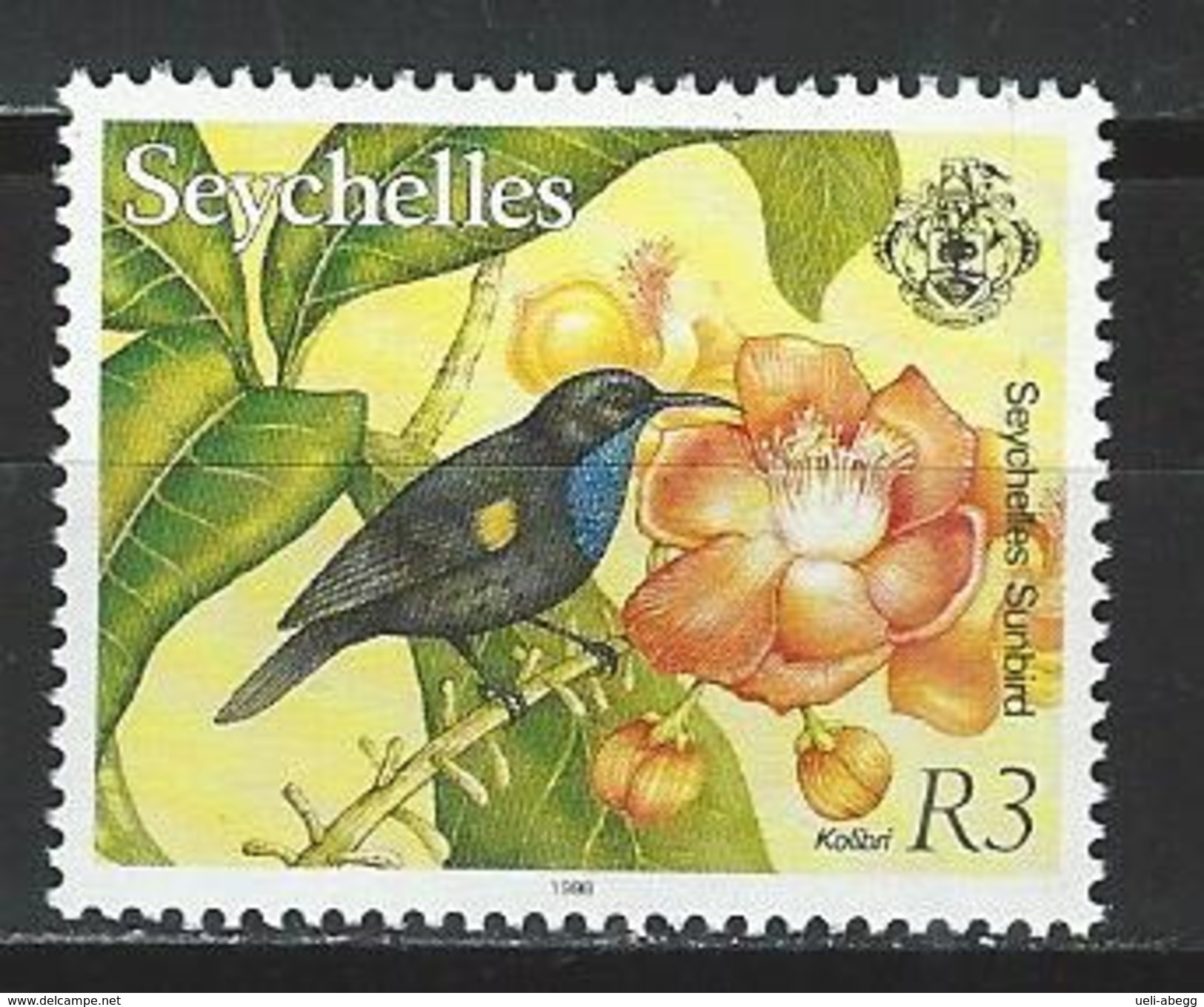 Seychellen Mi 768 IV ** MNH Nectarinia Dussumieri - Segler & Kolibris