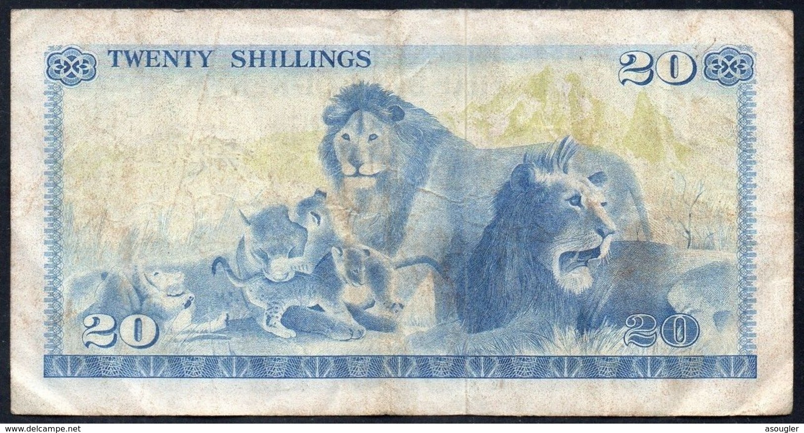 KENYA 20 SHILLINGS 1975 F P-13b - Kenia