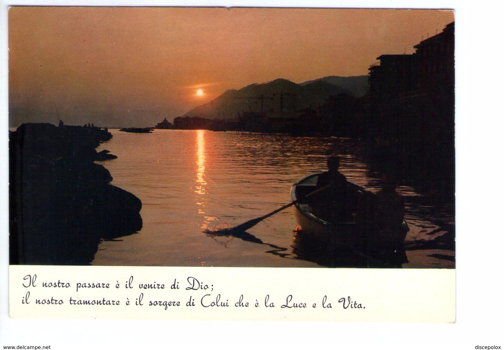 S2687 Cartolina Con Citazione Religiosa + Tramonto Sunset Coucher - Citation, Citizen _ NON CIRCOLATA - Filosofia & Pensatori