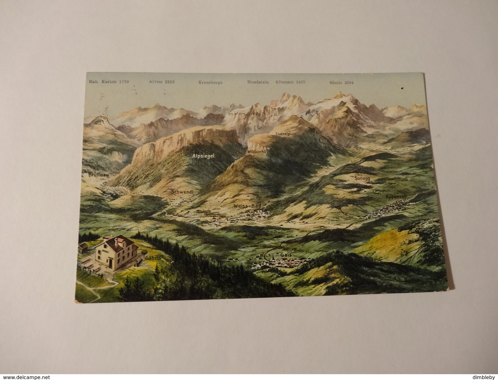 Panoramakarte - Appenzell Und Alpstein (520) - Appenzell