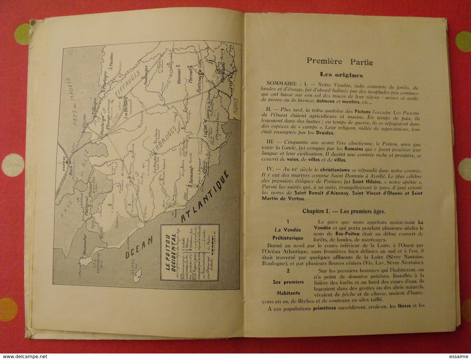 Notre Vendée. André Poirier. 1934. Fontenay Le Comte. Carte Dépliable - Poitou-Charentes