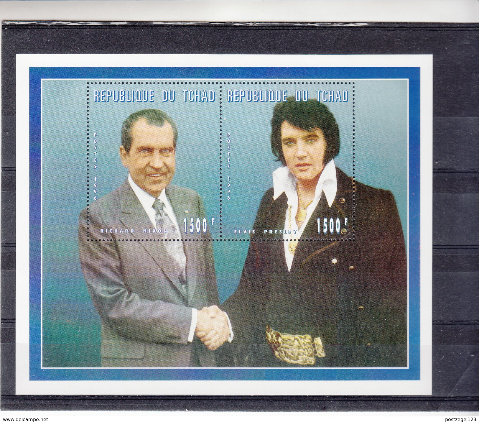 Republique Du Tchad  / Met Richard Nixon - Elvis Presley