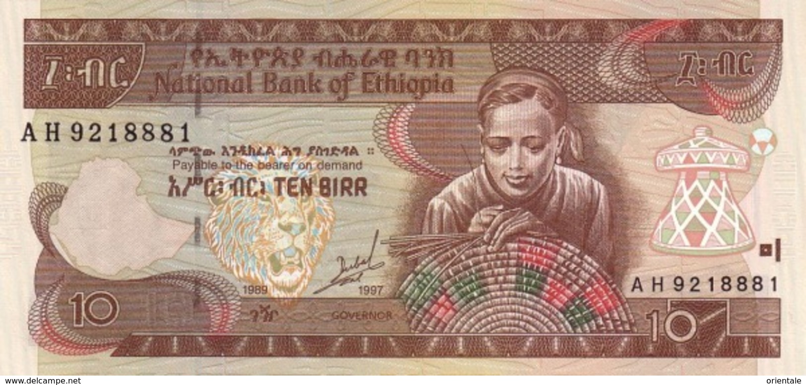 ETHIOPIA P. 48a 10 B 1997 UNC - Ethiopie