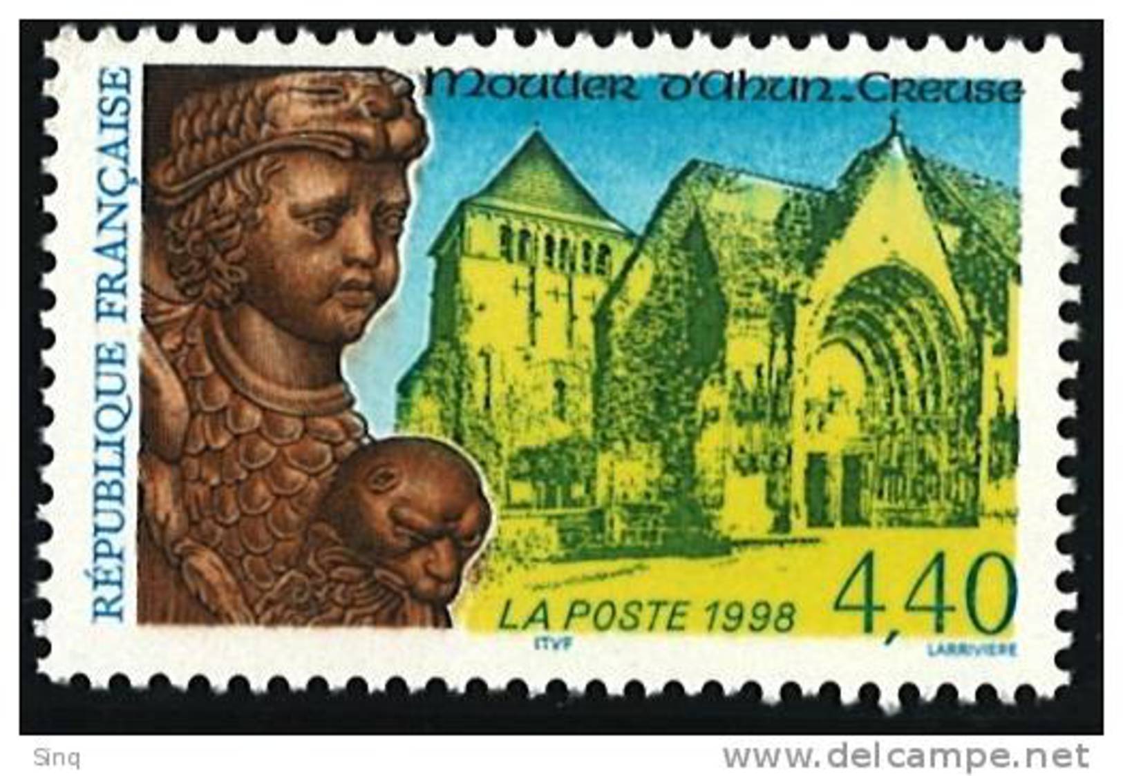 N° 3128  Année 1997  Moutier D´Ahun Faciale 4,40 Francs - Neufs