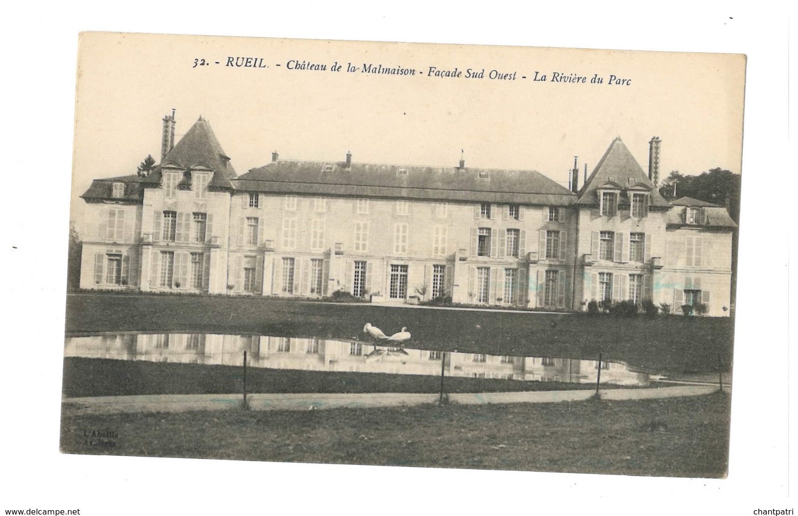 Rueil - Chateau De La Malmaison - Façade Sud Ouest - La Rivière Du Parc - Rueil Malmaison