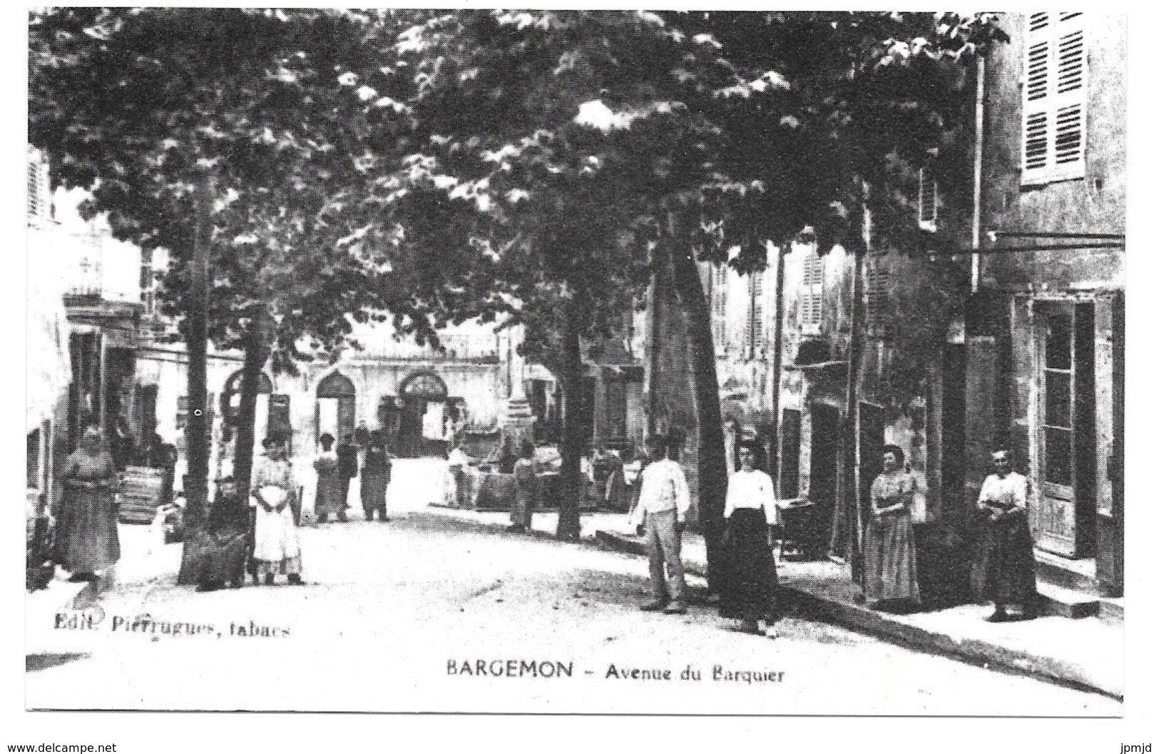 83 - REPRODUCTION : BARGEMON - Avenue Du Barquier - Bargemon