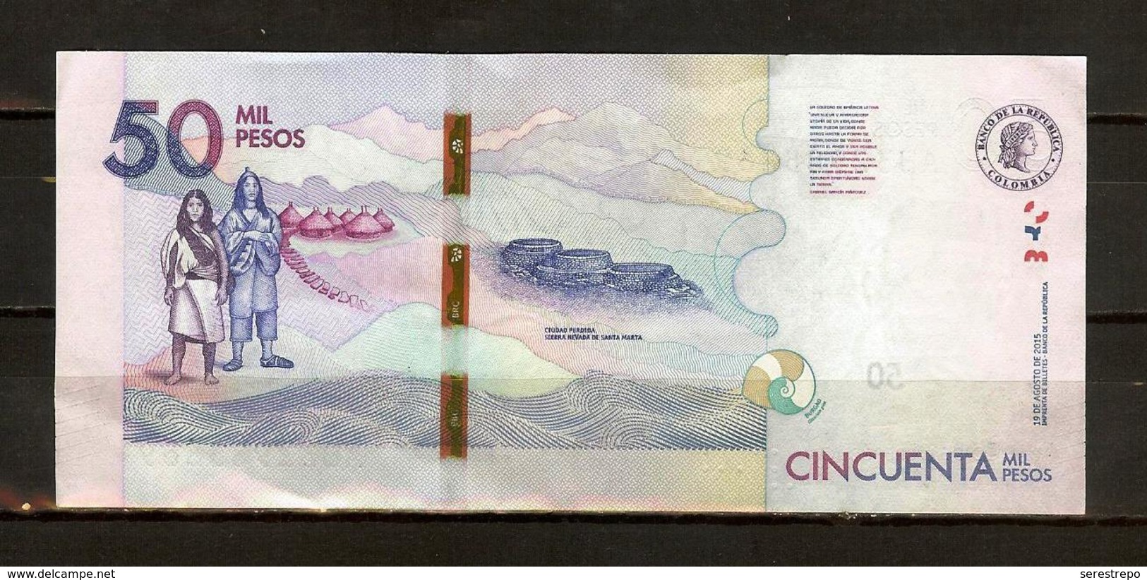 COLOMBIA 2015.08.19 - 50 Thousand Pesos - Colombia