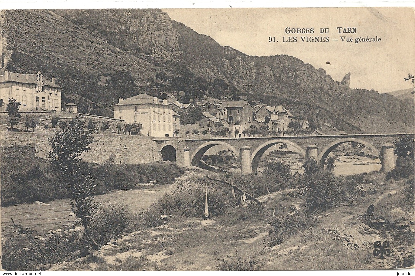 91. GORGES DU TARN . LES VIGNES - VUE GENERALE . NON ECRITE - Gorges Du Tarn