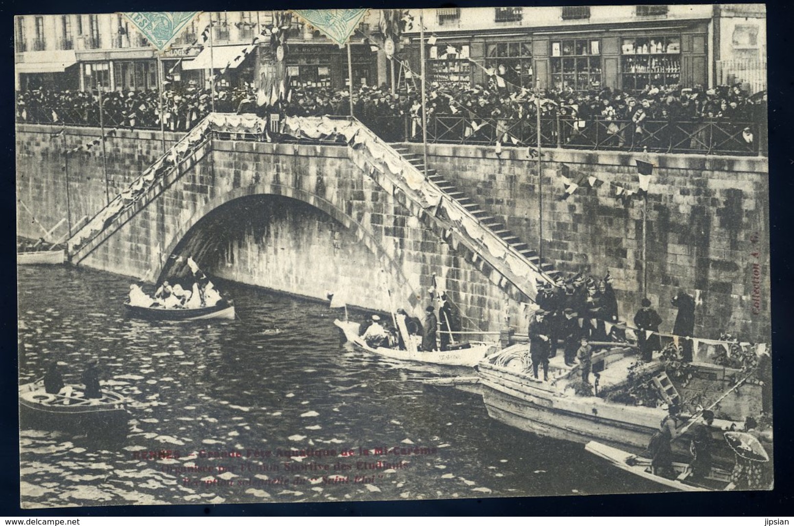 Cpa Du 35  Rennes  Grande Fête Aquatique De La Mi Carême Réception Solennelle Du Saint Eloi NCL49 - Rennes