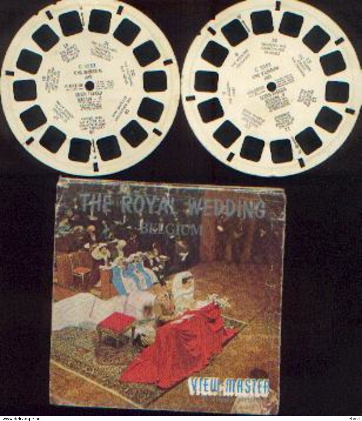 VIEW-MASTER &ldquo;The Royal Wedding - Belgium&rdquo; : 2 Disques C 3552 & 3553 - Photos Stéréoscopiques