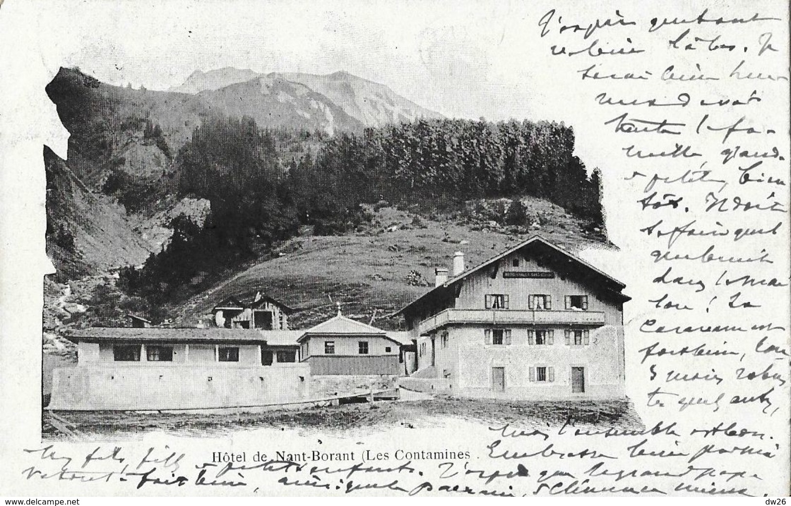 Hôtel De Nant-Borant (les Contamines, Haute-Savoie) - Tampon Club Alpin Français Et L. Richard - Hotels & Restaurants