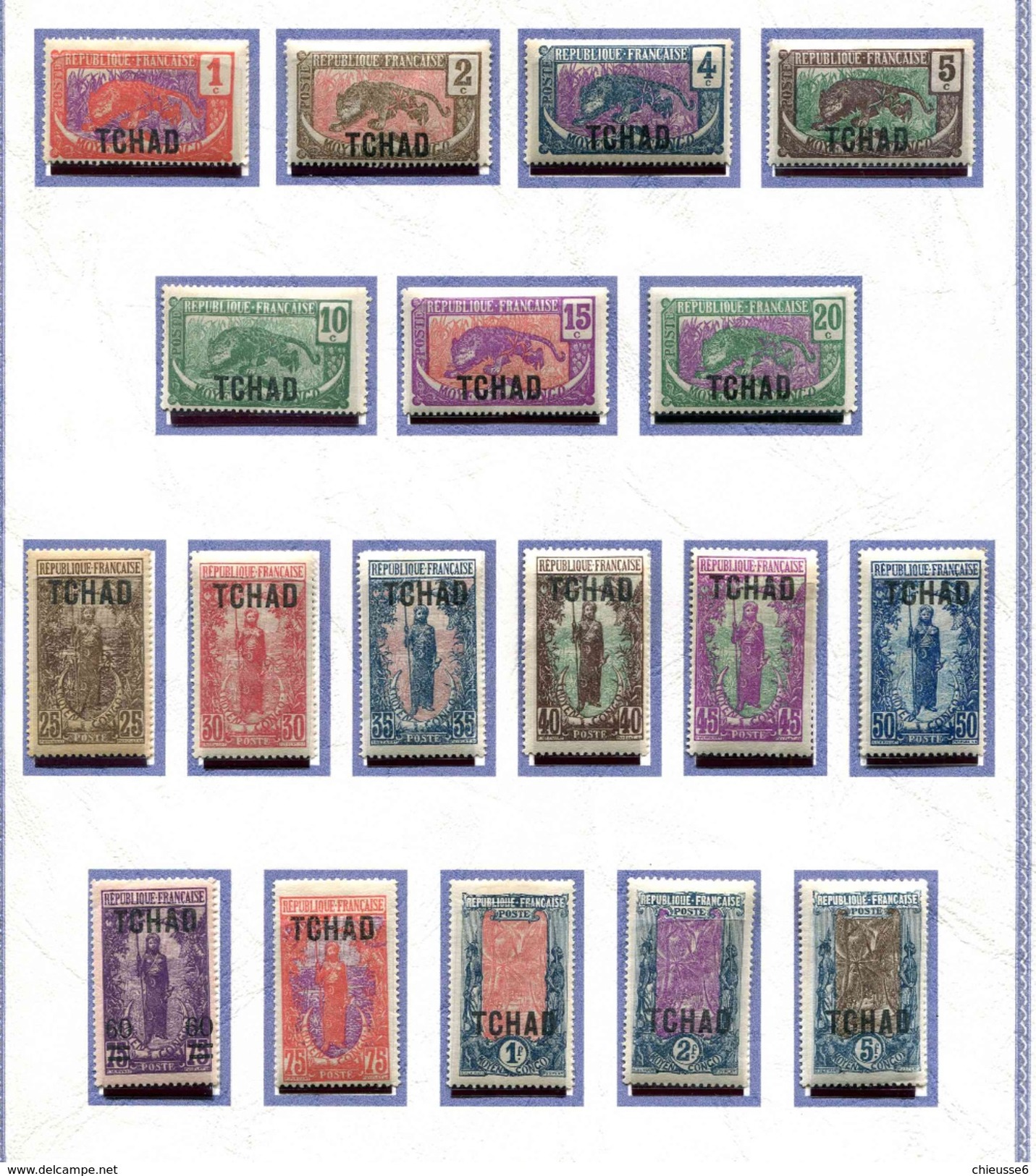 . Tchad *  N° 1 à 18 - 35.00&euro; + Port - Unused Stamps