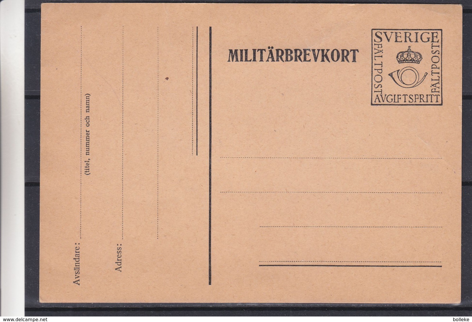 Suède - Carte Postale Militaire De 1929 - Militaires