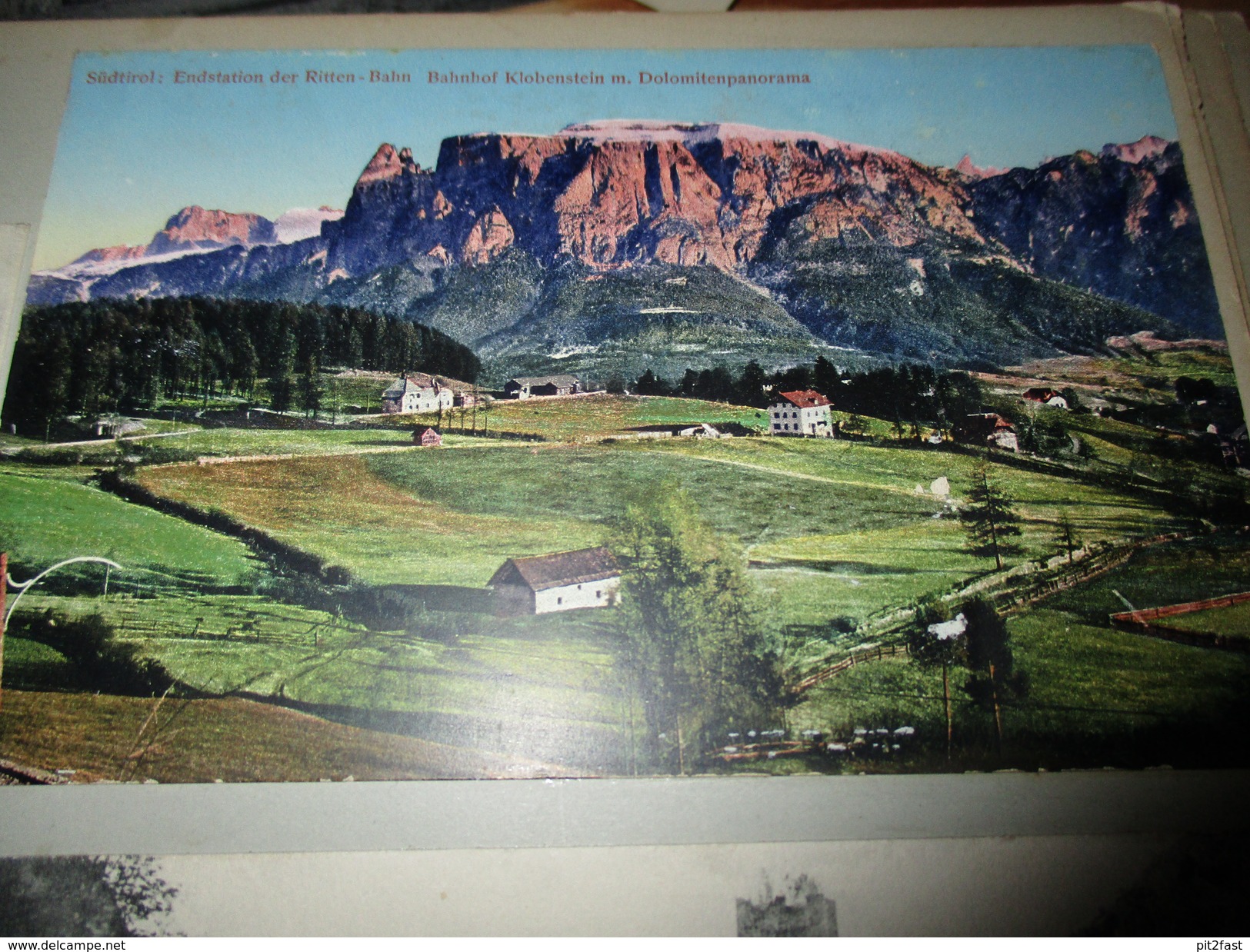 7x Ansichtskarte Runkelstein , Karersee , Klobenstein , Ritten , Bozen Albumseite ,ca. 1909 , Album , Postkarte , AK !!!