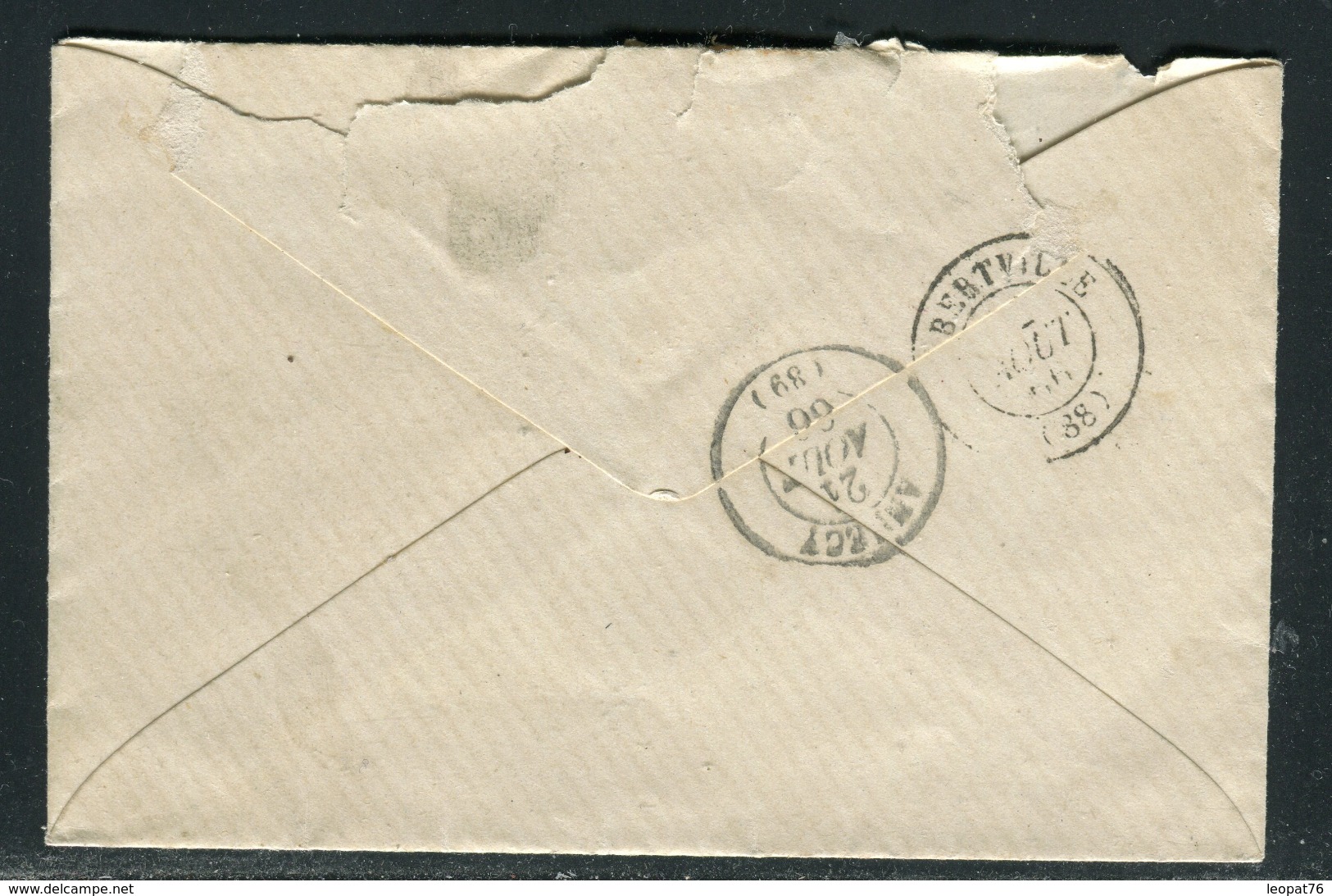 France - Cover - Enveloppe De Rumilly En 1866 Pour Albertville   Ref F115 - 1849-1876: Période Classique