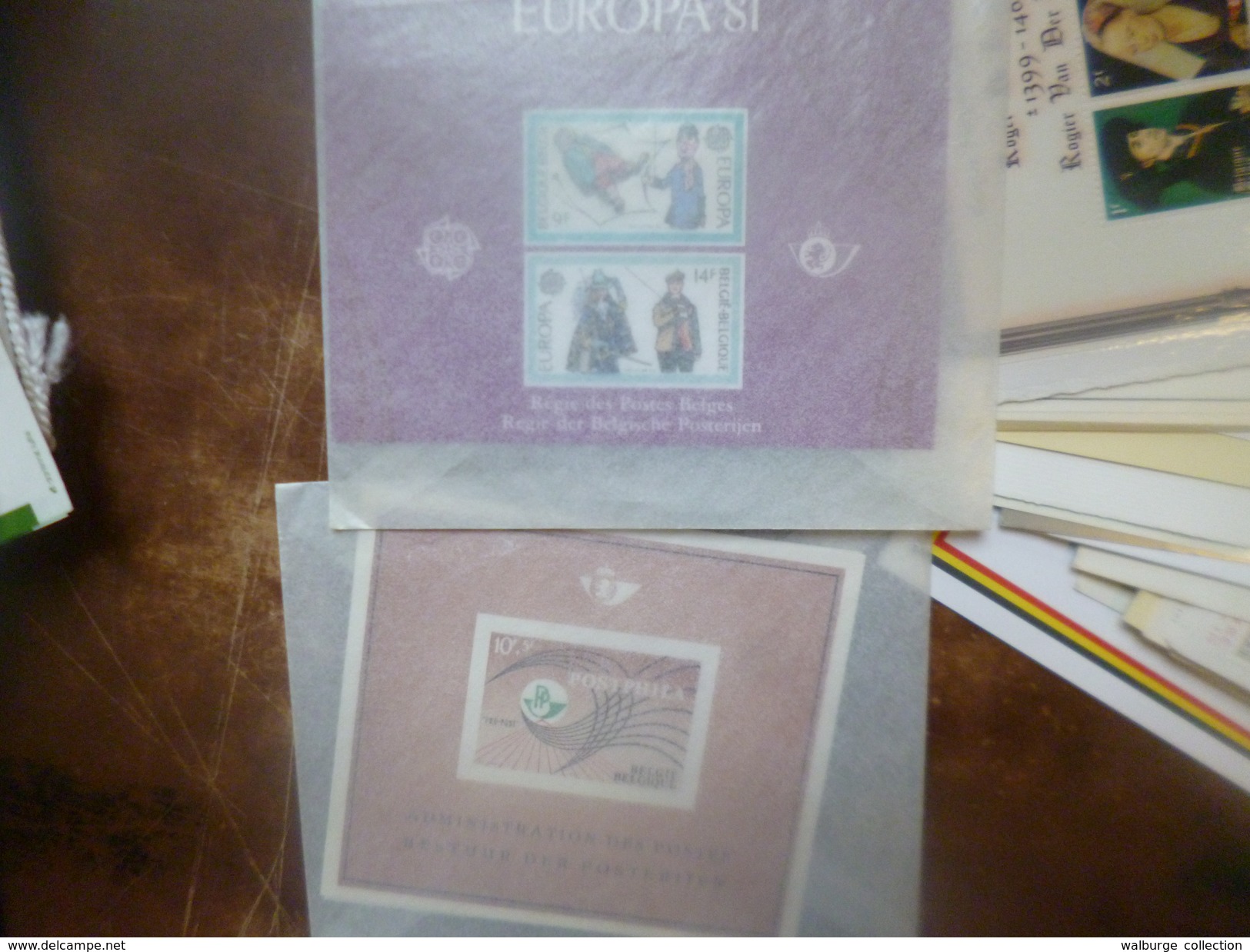 DEPART 1 EURO ! BELGIQUE 147 EURO DE FACIALE NET + DOCUMENTS POSTAUX !!! TRES BEAU LOT !(1573) 1 KILO 100