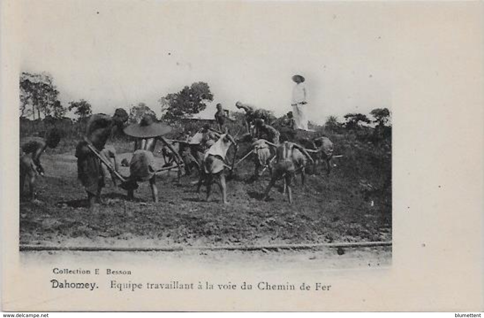 CPA DAHOMEY Afrique Noire Colonies Françaises Non Circulé Chemin De Fer Métier - Dahome