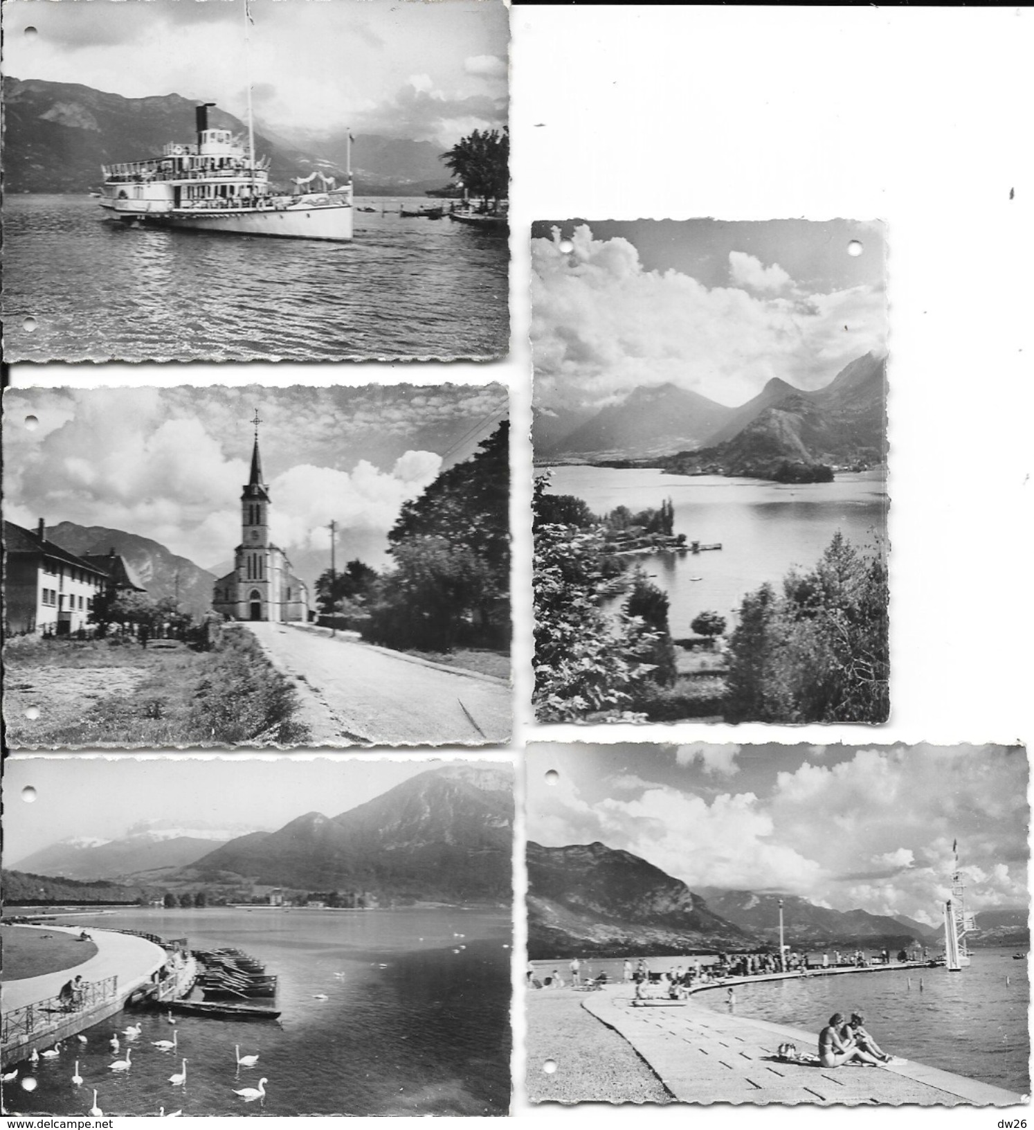 Lot De 9 Mini Cartes (6 X 9 Cm) - Annecy (Haute-Savoie) Son Lac, Châteaux, Port, Talloires... - 5 - 99 Cartoline