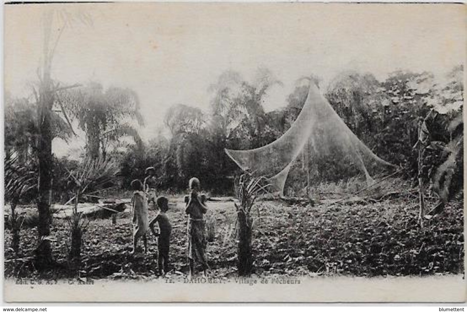 CPA DAHOMEY Afrique Noire Colonies Françaises Non Circulé Village De Pêcheurs - Dahomey