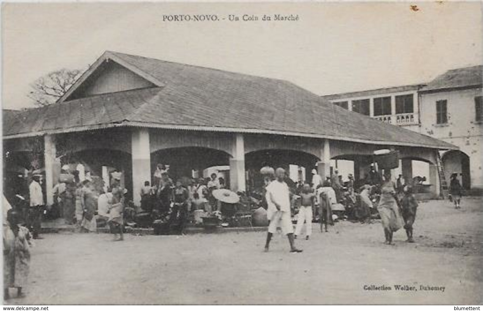 CPA Porto NOVO Afrique Noire Colonies Françaises Non Circulé Marché - Dahomey