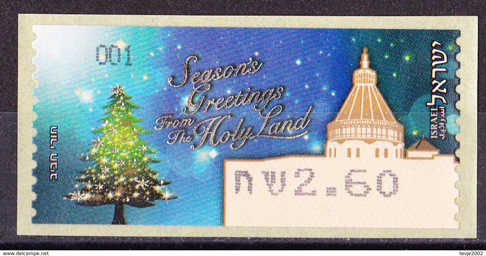 Israel - ATM Mi.Nr. 82 - Postfrisch MNH - Weihnachten Christmas Noel - Franking Labels