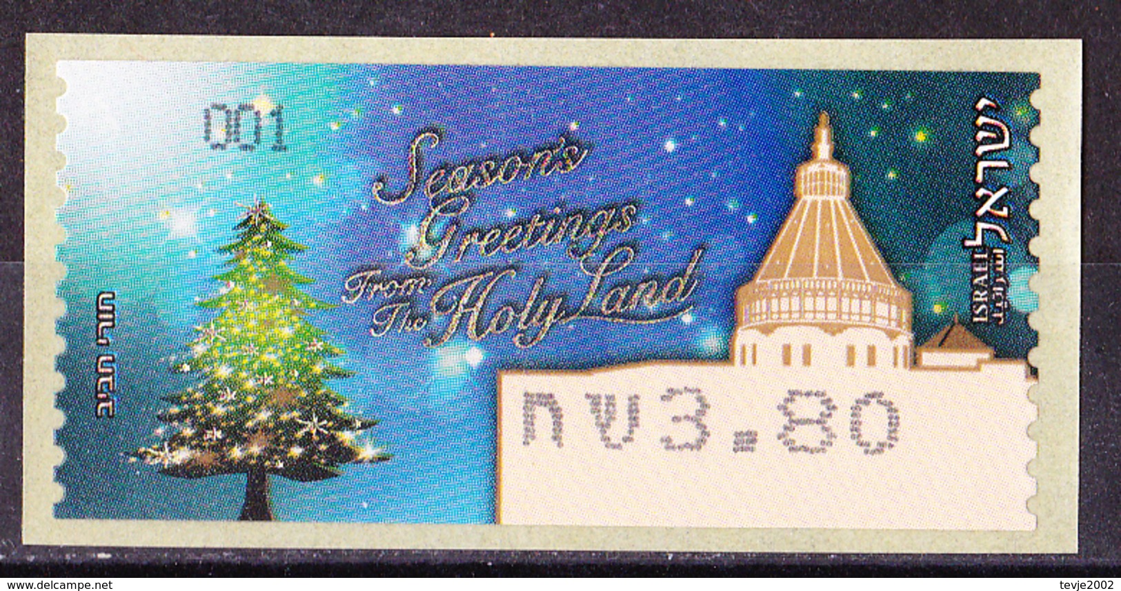 Israel - ATM Mi.Nr. 82 - Postfrisch MNH - Weihnachten Christmas Noel - Franking Labels