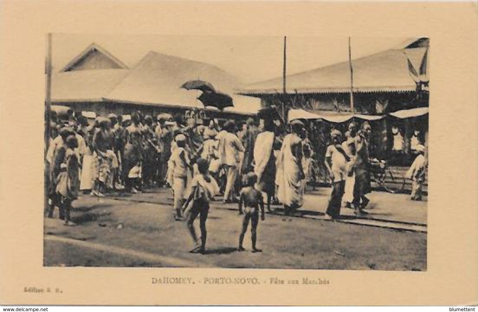 CPA Porto NOVO Afrique Noire Colonies Françaises Non Circulé Marché - Dahomey