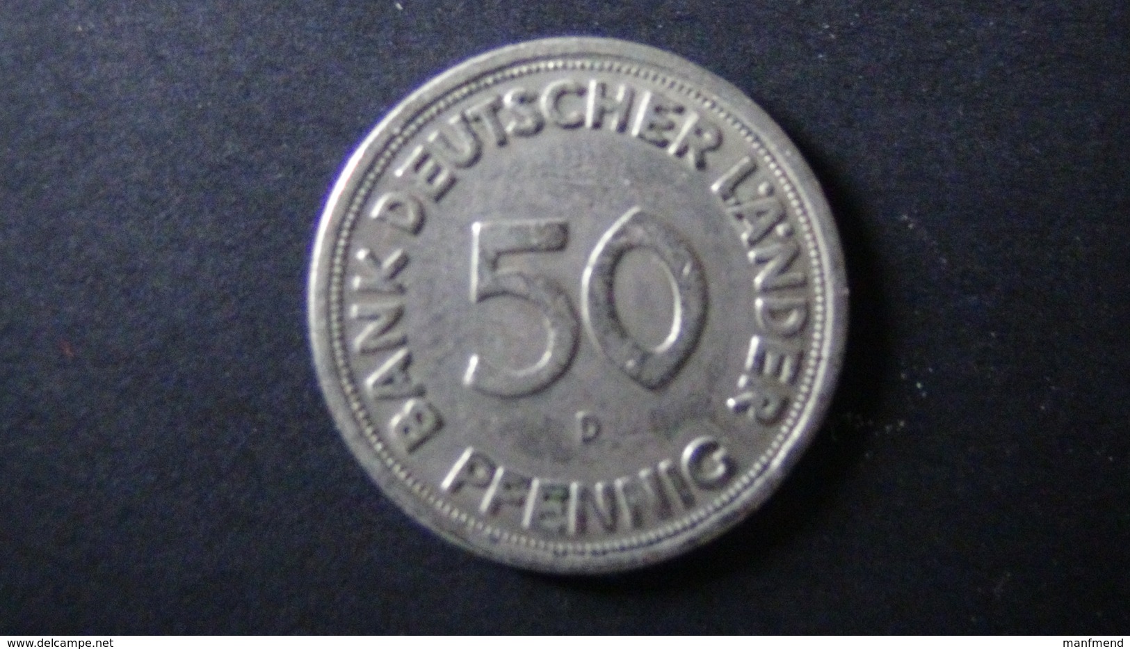 Germany - 1949 - KM 104 - 50 Pfennig -  Mintmark "D" - Munich - Bank Deutscher Länder -VF - Look Scans - 50 Pfennig