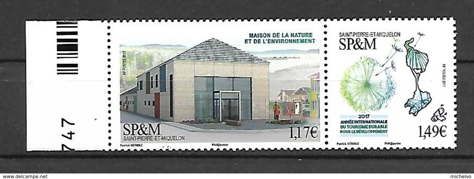 SP & M 2017 - Yv N° 1176 & 1177 ** - Maison De La Nature Et De L'Environnement (Mi N° 1269/70) - Unused Stamps
