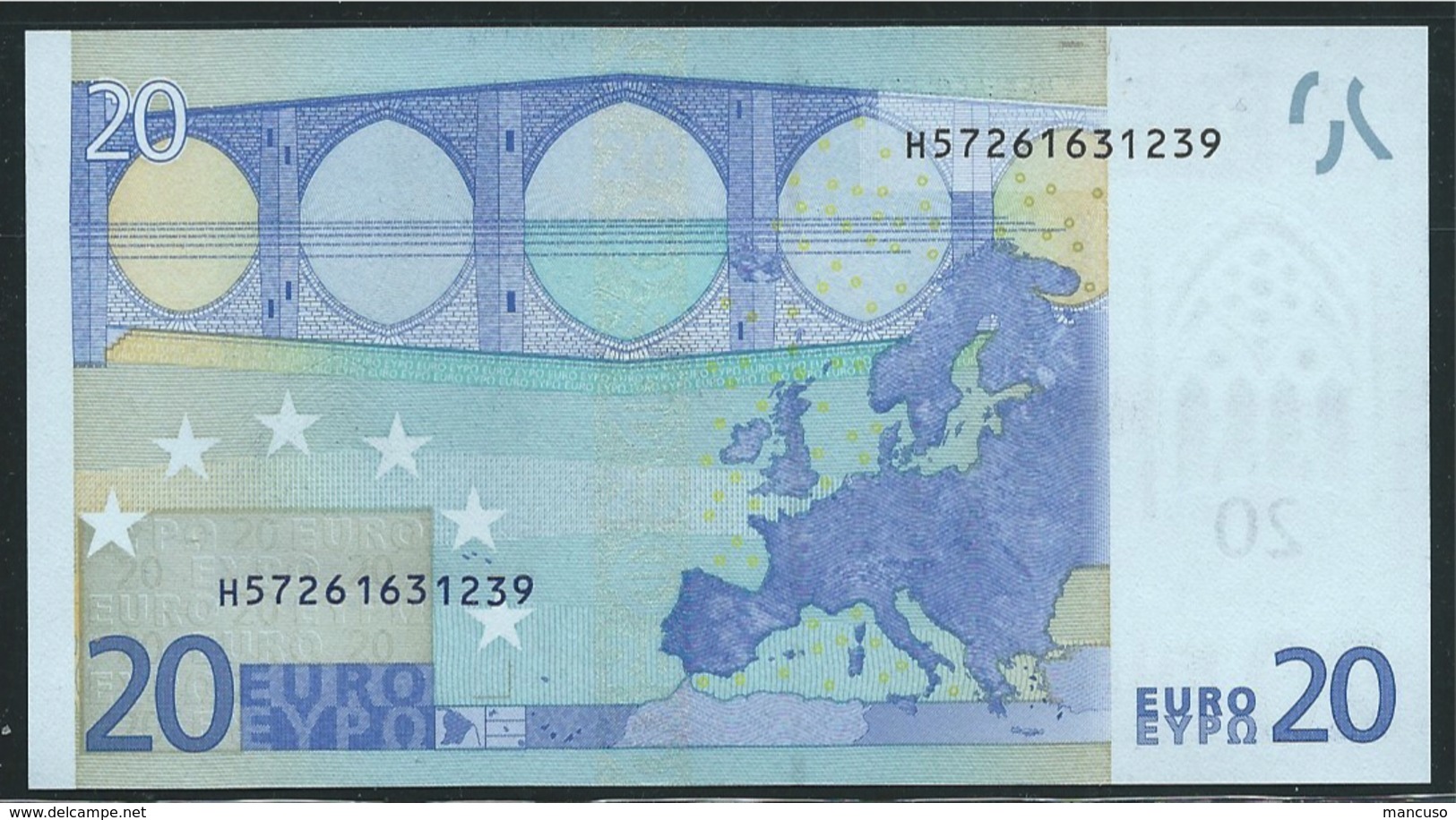 &euro; 20  H SLOVENIA  G015  TRICHET  UNC - 20 Euro