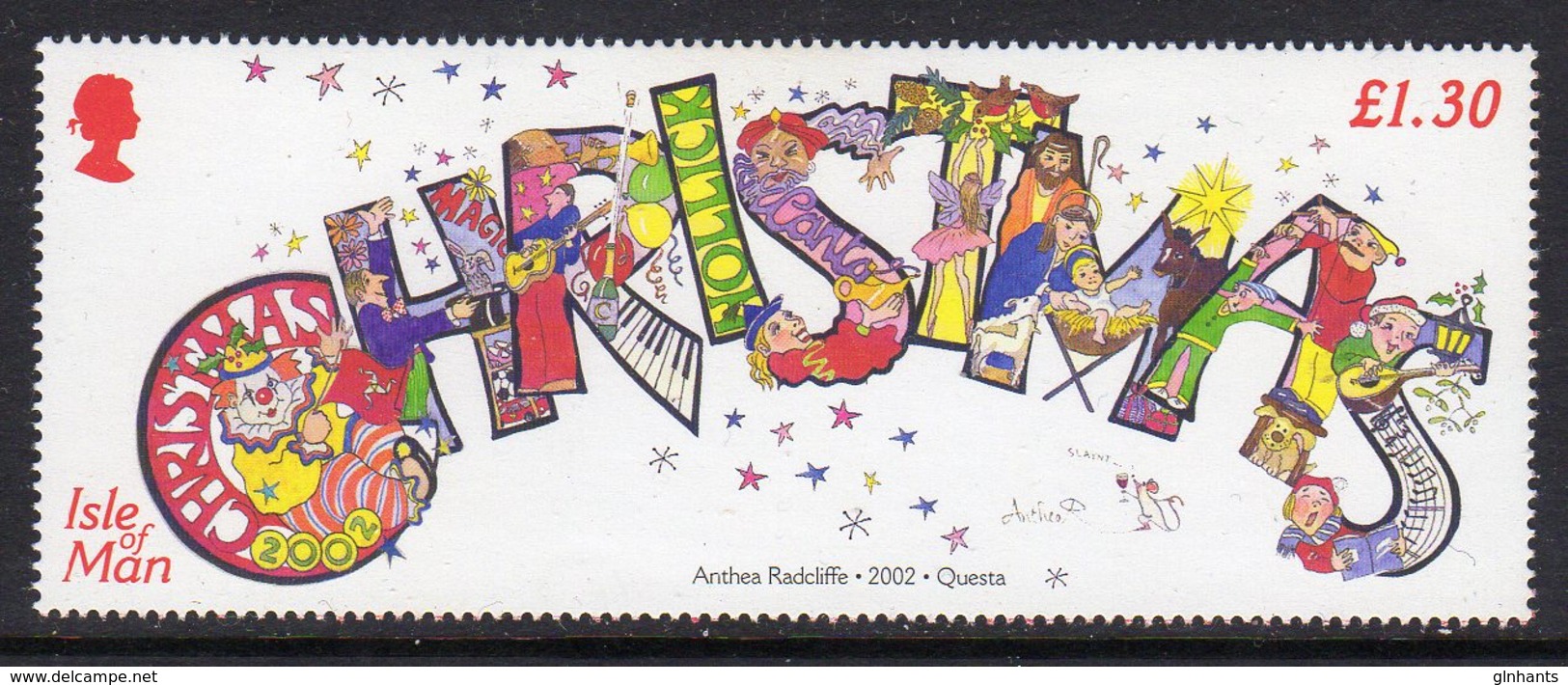 GB ISLE OF MAN IOM - 2003 CHRISTMAS NAVIDAD NOEL £1.30 STAMP EX MS FINE MNH ** - Isle Of Man