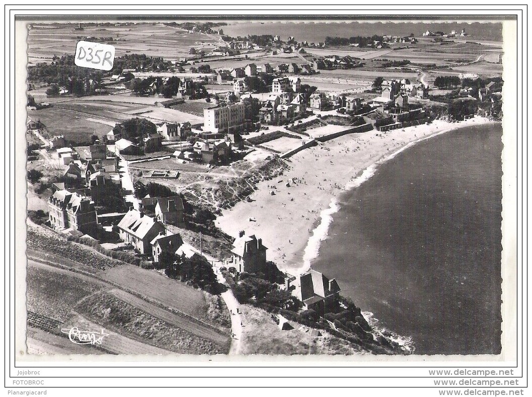 D34B   AK/PC/ CP PHOTO ROTHENEUF VUE AERIENNE  PLAGE HOTEL  TTB - Rotheneuf