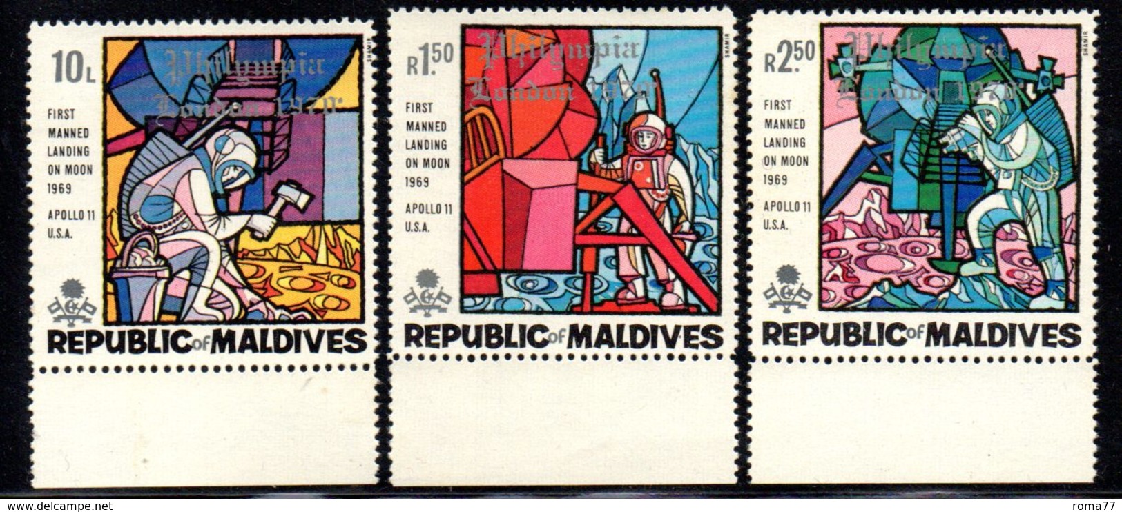 CI1007 - MALDIVE ISLANDS 1970- PHILIMPIA Serie 335/337  *** - Maldives (...-1965)