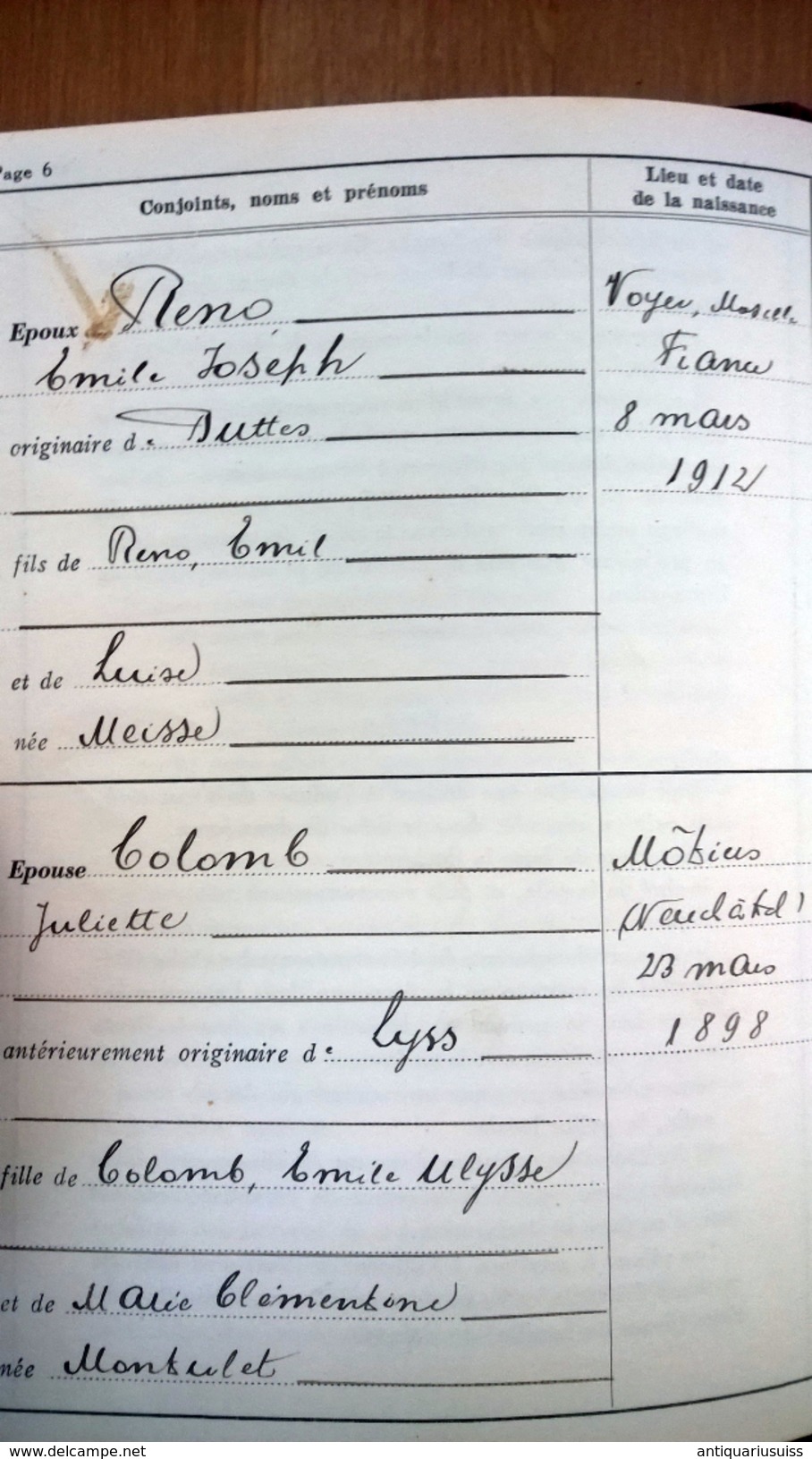 Testament 1926 - timbre,  Freie Evangelische Gemeinden 1936/37 timbre - Livret de Famille 1892-1912 ,Realgymnasium Basel