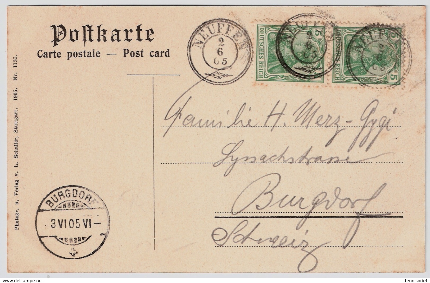 1905, Alter Dkr. Stp. Auf DR  , #7305 - Sonstige & Ohne Zuordnung