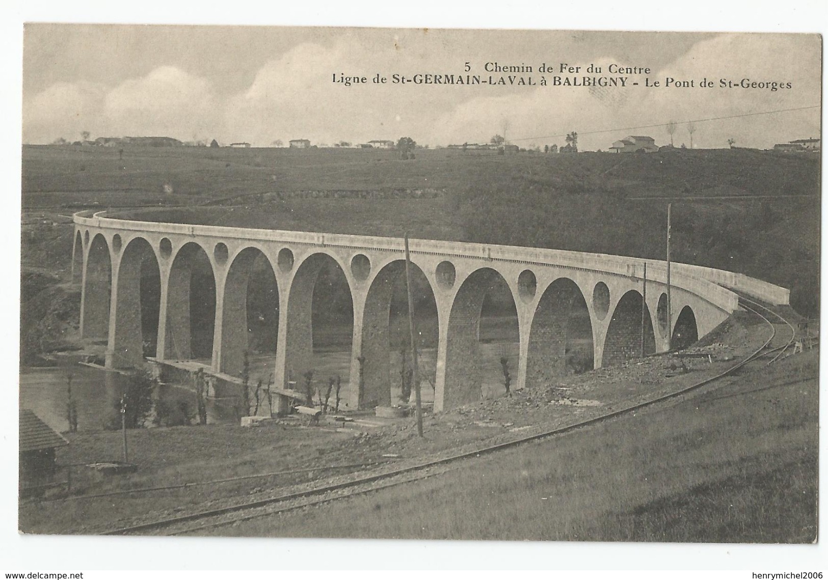 42 - Loire - Ligne De St Germain Laval A Balbigny Le Pont Saint Georges Chemin De Fer Du Centre - Saint Germain Laval