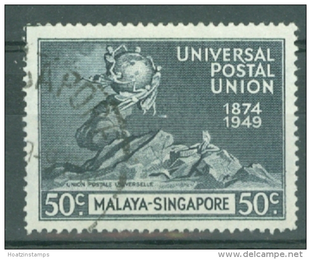 Singapore: 1949   U.P.U.  SG36   50c   Used - Singapour (...-1959)