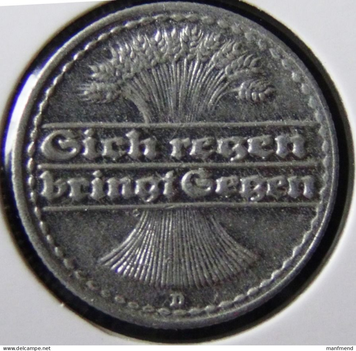 Germany - Weimarer Republik - 1921 - KM 27 - 50 Pfenning - Mint  D / Munich - VF - Look Scans - 50 Rentenpfennig & 50 Reichspfennig