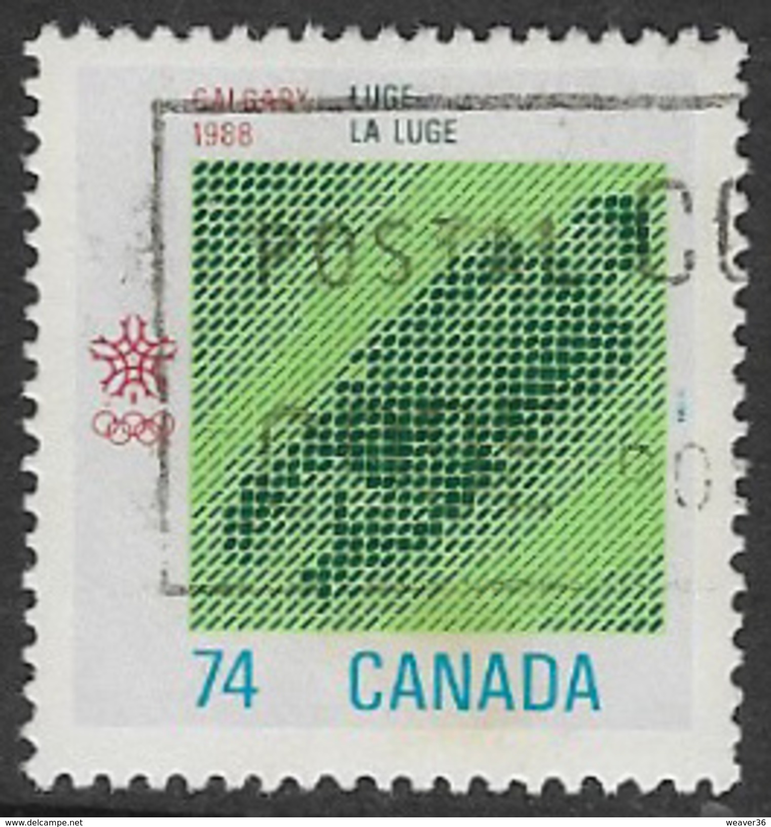 Canada SG1284 1988 Winter Olympic Games, Calgary (5th Issue) 74c Good/fine Used [33/28407/4D] - Used Stamps