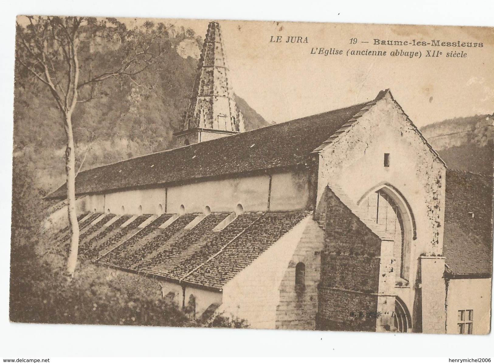 39 - Jura - Baume Les Messieurs L'église Ancienne Abbaye 12e Siècle - Baume-les-Messieurs