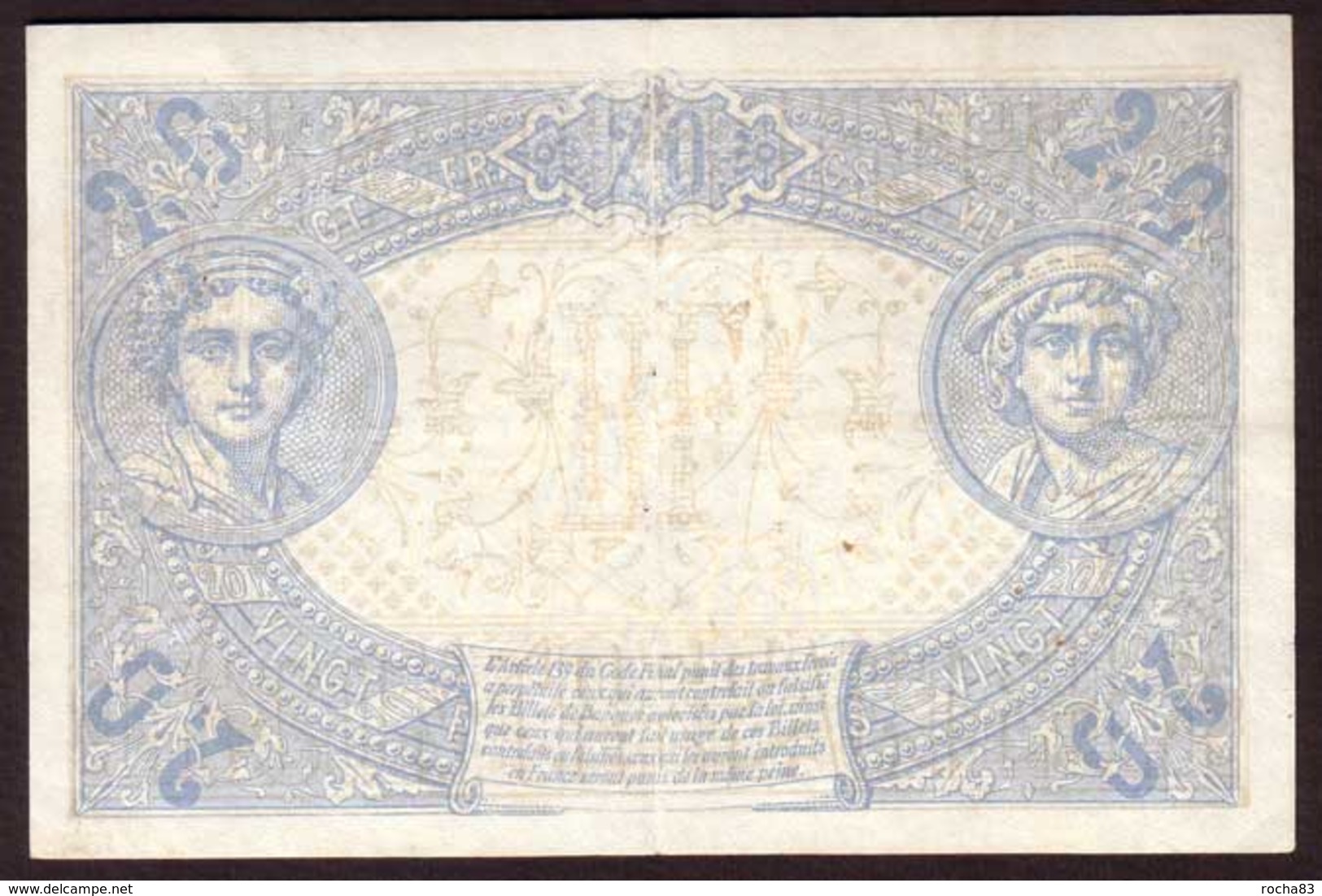 Billet 20 Francs Type BLEU Du 28 01 1913 - SUP - 20 F 1905-1913 ''Bleu''