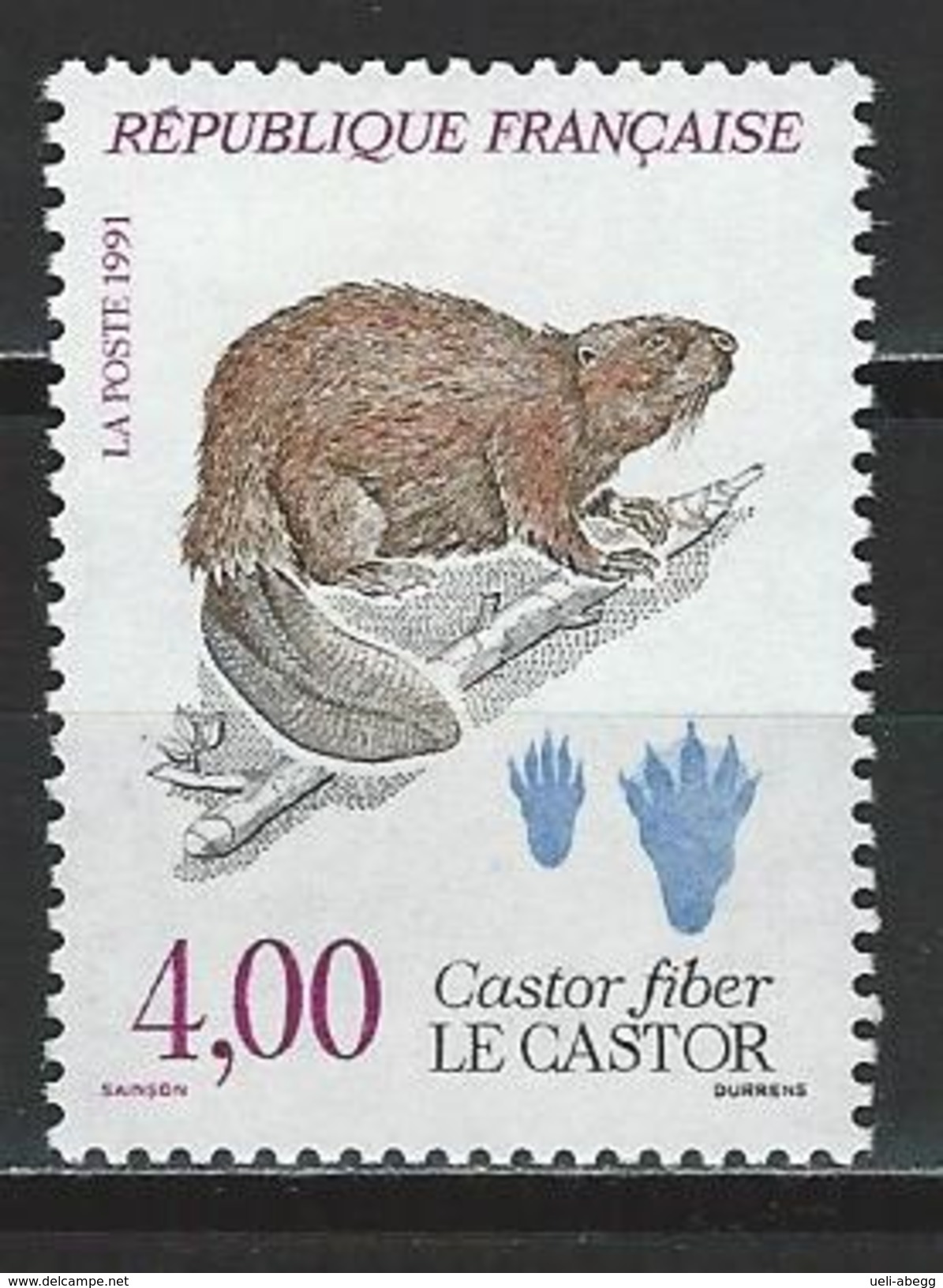 Frankreich Mi 2855 ** MNH Castor Fiber - Nager