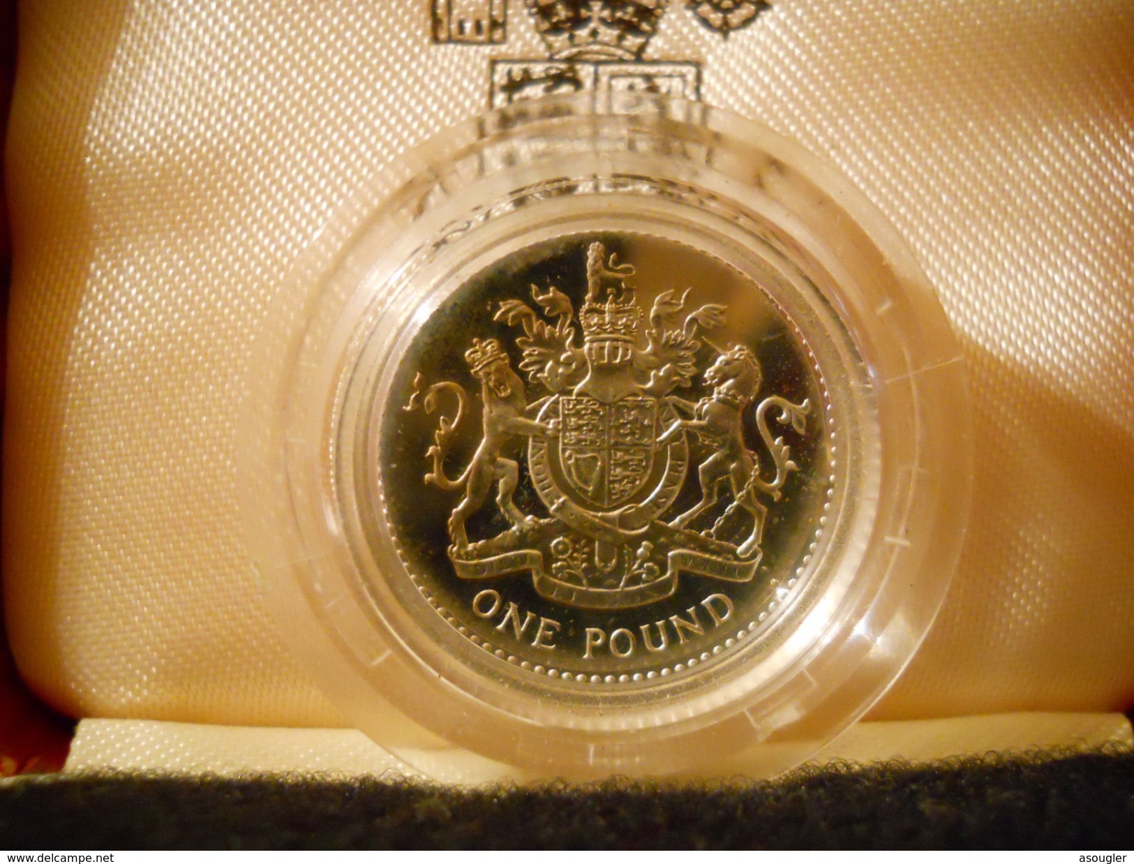 GREAT BRITAIN UK ENGLAND 1 POUND 1983 SILVER PROOF - 1 Pond