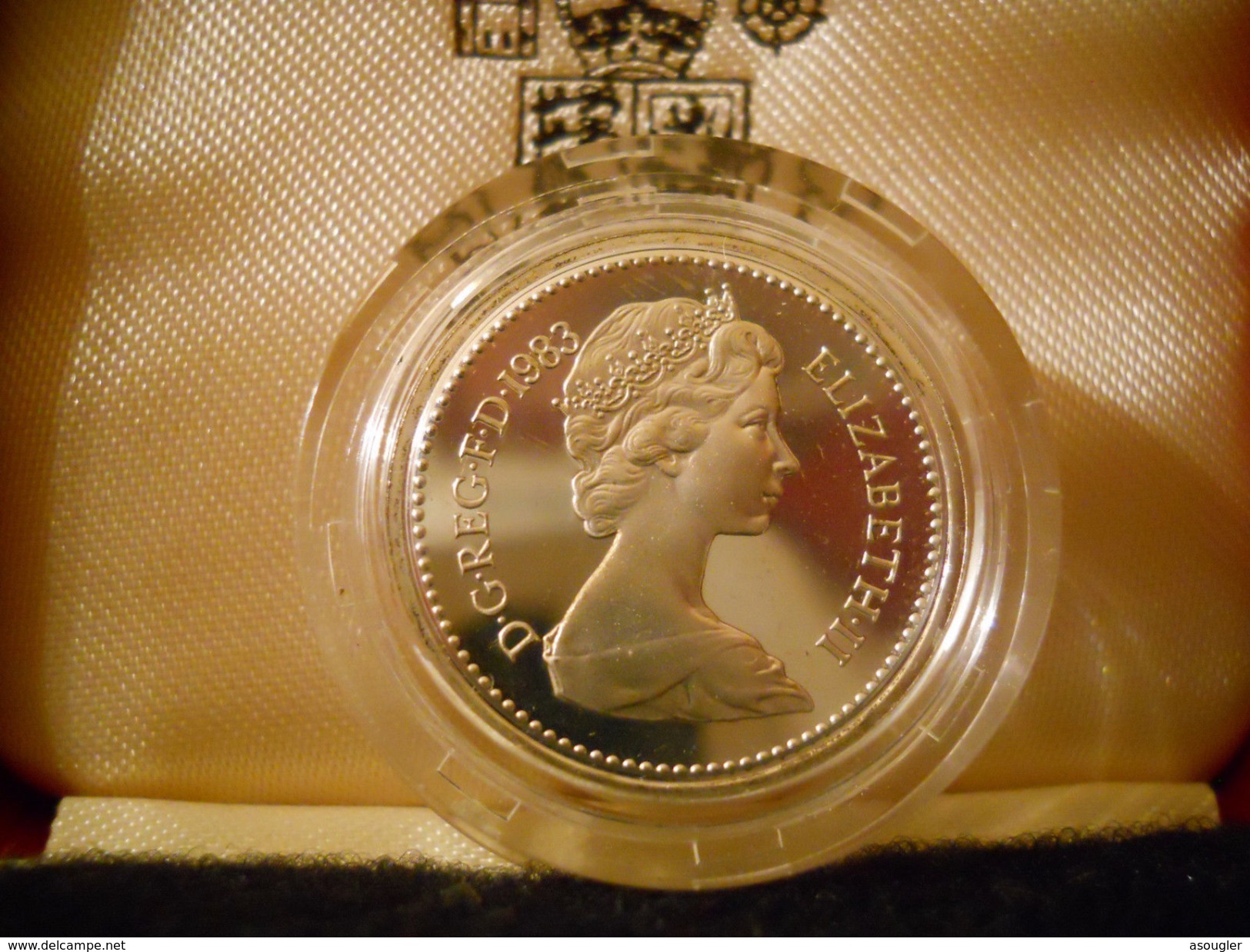 GREAT BRITAIN UK ENGLAND 1 POUND 1983 SILVER PROOF - 1 Pond