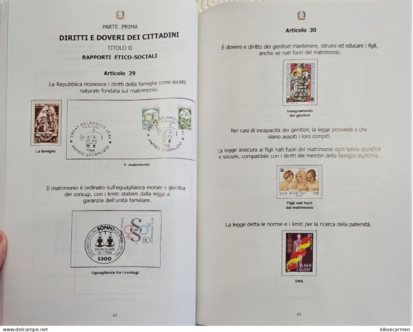 Costituzione Italiana Attraverso La Filatelia CIFT Vastophil 2014 LAW Thematic Philately Book 158 Pages Coloured - Thématiques